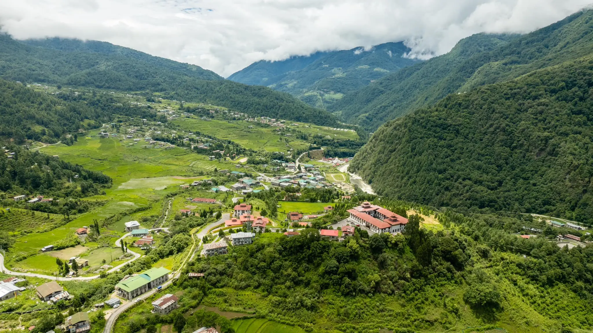 The landscape of Trashi Yangtse, eastern Bhutan